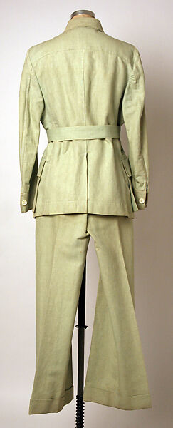 Leisure suit, Pierre Cardin (French (born Italy), San Biagio di Callalta 1922–2020 Neuilly), linen, French