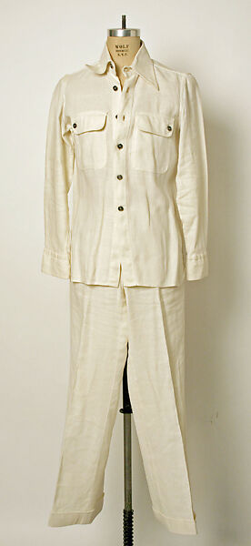 Leisure suit, Carlo Palazzi, Inc., linen, Italian 