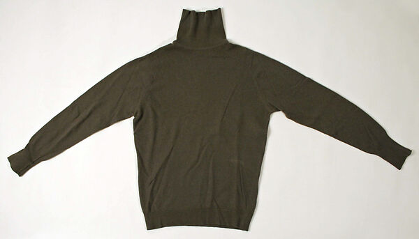 Ensemble, Turnbull &amp; Asser (British, founded 1885), (a) cotton, leather
(b) cashmere wool
(c, d) leather
(e) fur, European