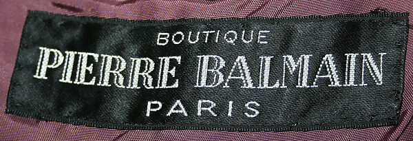 Suit, House of Balmain (French, founded 1945), wool, French