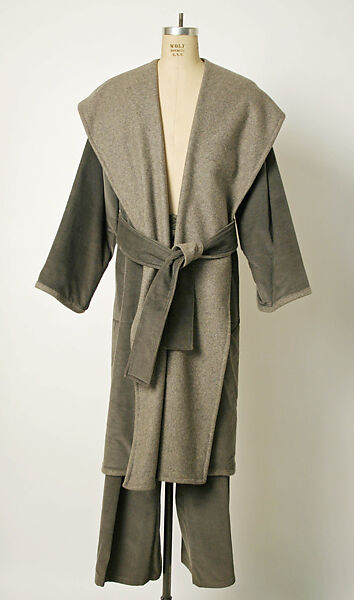 Ensemble, cotton, wool, Japanese 