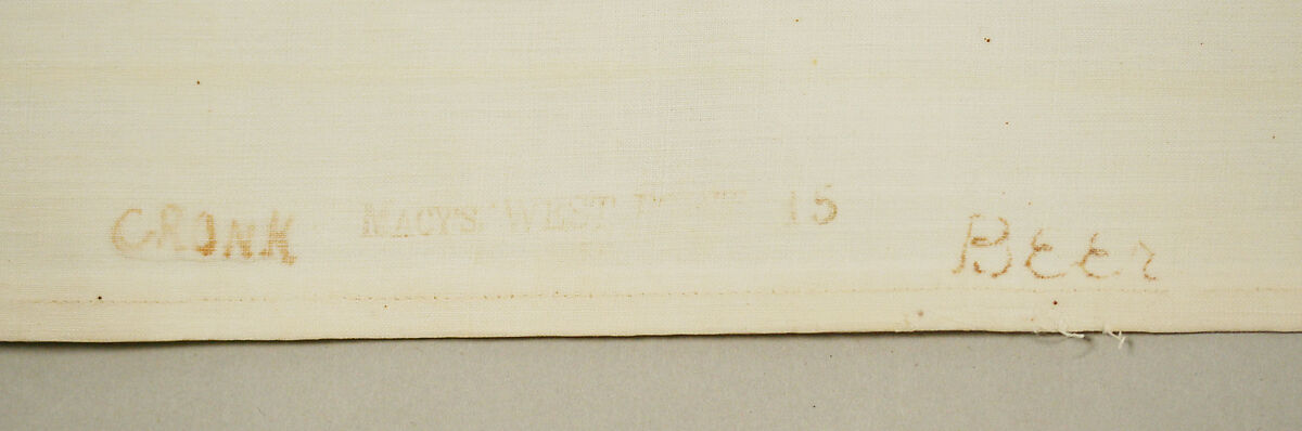 Collar, linen, American