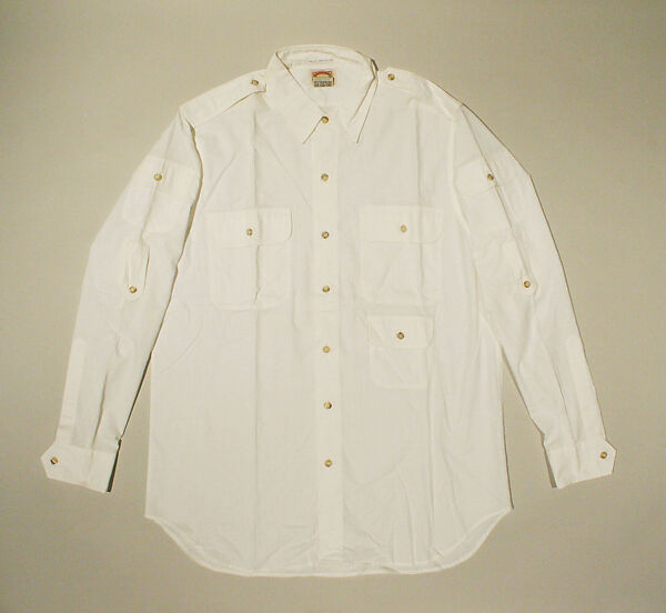 Ensemble, (b) Banana Republic (American, founded 1978), (a, b) cotton
(c, d) leather, American