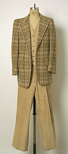 Suit, Sal Cesarani (American, born 1939), wool, cotton, American 