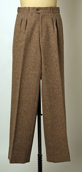 Trousers, Yves Saint Laurent (French, founded 1961), wool, French 