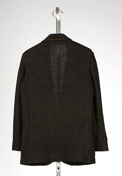 Jacket, B. Piattelli (Italian), (a) wool, synthetic; (b) silk, Italian