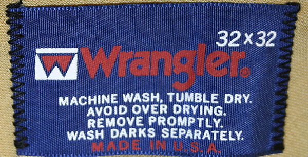 Trousers, Wrangler (American, founded 1947), synthetic fiber, American