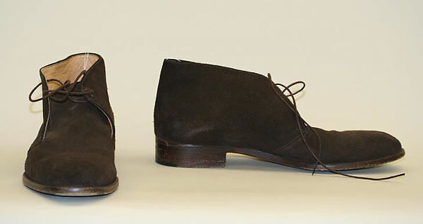 Suit, (d) House of Dior (French, founded 1946), (a,b) cashmere
(c) cotton
(d) silk
(e,f) leather
(g,h) rayon (?), Italian