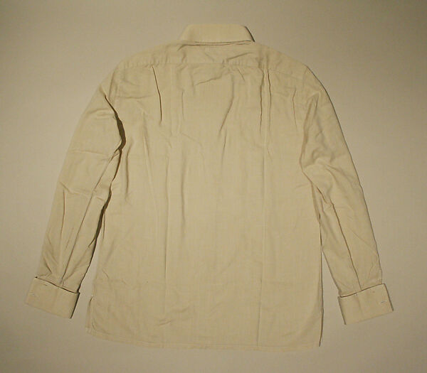 Suit, (d) House of Dior (French, founded 1946), (a,b) cashmere
(c) cotton
(d) silk
(e,f) leather
(g,h) rayon (?), Italian