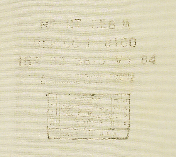 Evening ensemble, Nikolas C. Mills, flax, cotton, polyester, American