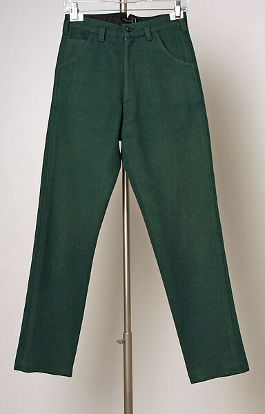 Trousers, Junko Koshino (Japanese, born 1939), wool, Japanese 