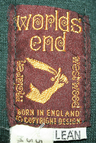 Sweat suit, Vivienne Westwood (British, 1941–2022), a,b) cotton/acrylic blend, British