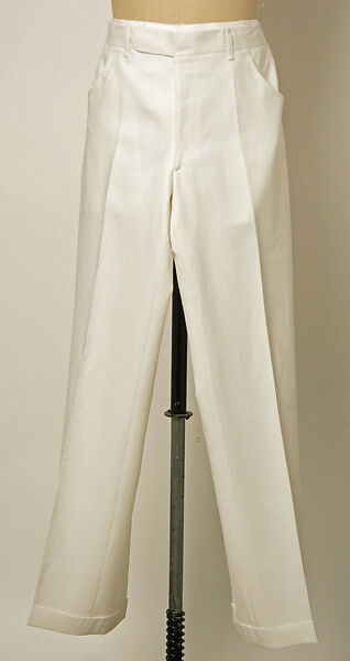 Ensemble, (a, b) linen
(c) cotton
(d) silk
(e) snakeskin
(f,g) leather, Italian