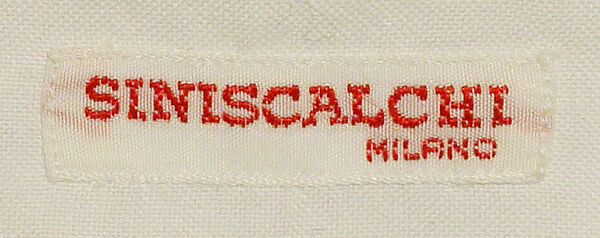 Ensemble, (a, b) linen
(c) cotton
(d) silk
(e) snakeskin
(f,g) leather, Italian