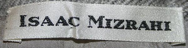 Ensemble, (a–d) Isaac Mizrahi (American, born 1961), (a, b, i, j) wool
(c, d) cotton
(e–h) leather, American