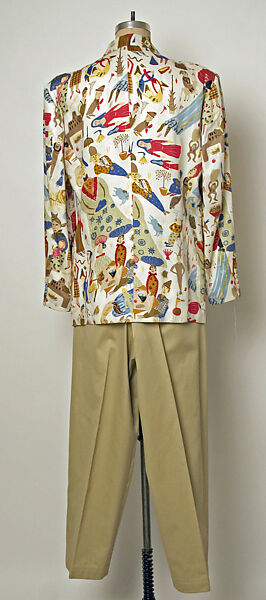 Ensemble, Isaac Mizrahi (American, born 1961), (a) linen
(b, c) cotton, American