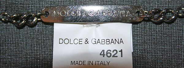 Suit, Dolce &amp; Gabbana (Italian, founded 1985), cotton, synthetic fiber, Italian