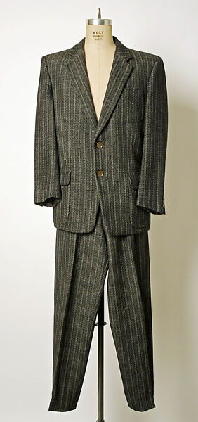 Ensemble, Giorgio Armani (Italian, founded 1974), wool blend, silk, linen, Italian 
