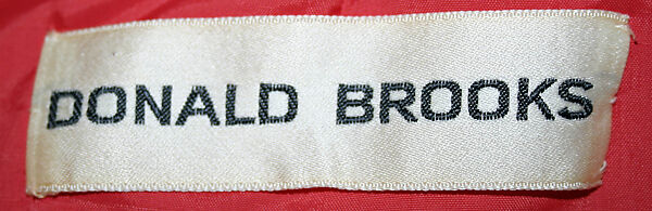 Dress, Donald Brooks (American, New Haven, Connecticut 1928–2005 Stony Brook, New York), wool, American