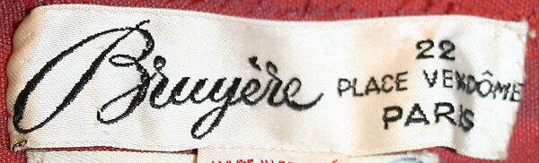 Ensemble, Bruyère (French, founded 1928–1959), koda, teca, rayon staple, French