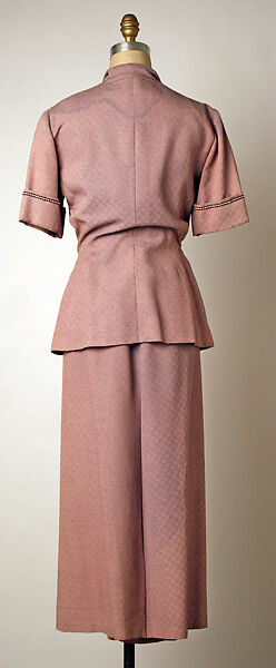 Suit, Bruyère (French, founded 1928–1959), eastman's koda filament estron yarn, teca estron staple, French