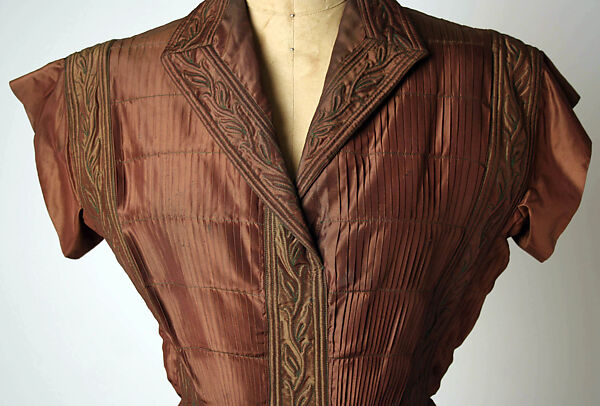 Afternoon dress, Bruyère (French, founded 1928–1959), silk, French