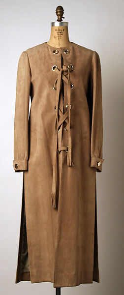 Coat, Pierre Cardin (French (born Italy), San Biagio di Callalta 1922–2020 Neuilly), leather, metal, French 