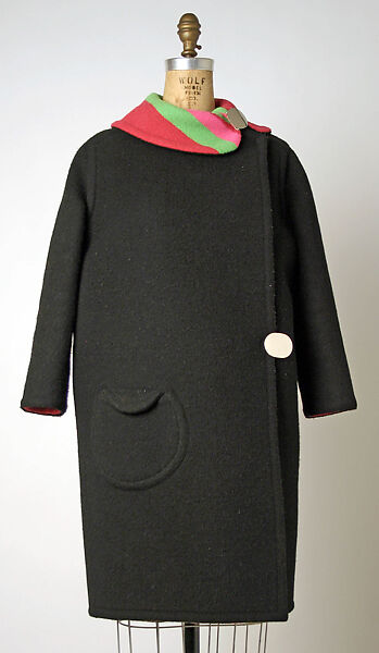 Coat, Pierre Cardin (French (born Italy), San Biagio di Callalta 1922–2020 Neuilly), wool, French 