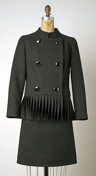 Suit, Pierre Cardin (French (born Italy), San Biagio di Callalta 1922–2020 Neuilly), wool, silk, French