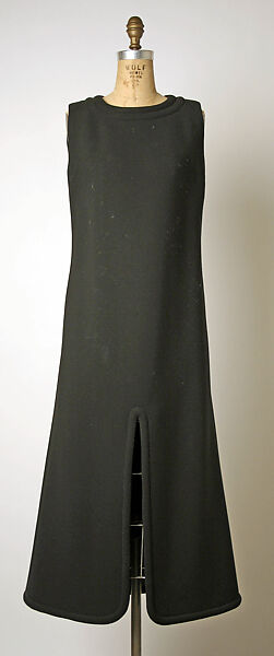 Ensemble, Pierre Cardin (French (born Italy), San Biagio di Callalta 1922–2020 Neuilly), (a) plastic (polyvinyl chloride, casein); (b) wool, French