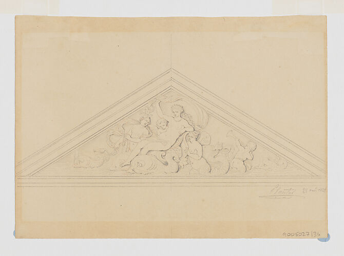 Design for a Pediment with Venus