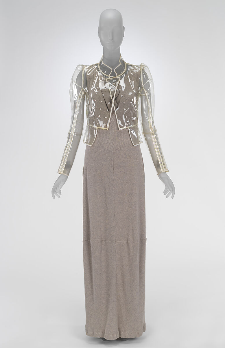 Ensemble, Martin Margiela (Belgian, born 1957), (a) polymer, (b) cotton, French 