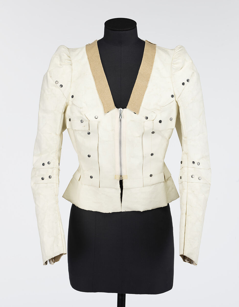 Jacket, Martin Margiela (Belgian, born 1957), cotton, metal, French 