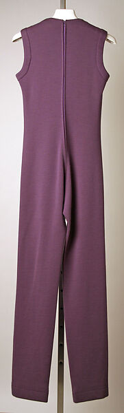 Jumpsuit, Pierre Cardin (French (born Italy), San Biagio di Callalta 1922–2020 Neuilly), (a) wool; (b, c) plastic, metal, French