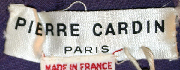 Jumpsuit, Pierre Cardin (French (born Italy), San Biagio di Callalta 1922–2020 Neuilly), (a) wool; (b, c) plastic, metal, French
