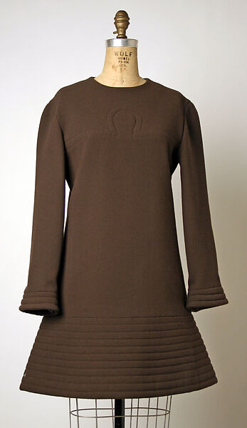 Dress, Pierre Cardin (French (born Italy), San Biagio di Callalta 1922–2020 Neuilly), wool, French 