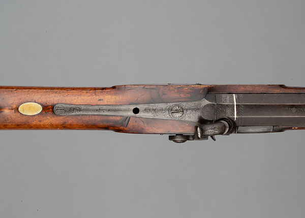 Percussion Rifle and Bullet Mold, James Monroe Jones (American, Raleigh, North Carolina 1821–1905 Ann Arbor, Michigan), Wood (walnut), steel, gold, silver, brass, platinum, North American