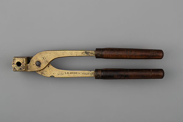 Percussion Rifle and Bullet Mold, James Monroe Jones (American, Raleigh, North Carolina 1821–1905 Ann Arbor, Michigan), Wood (walnut), steel, gold, silver, brass, platinum, North American