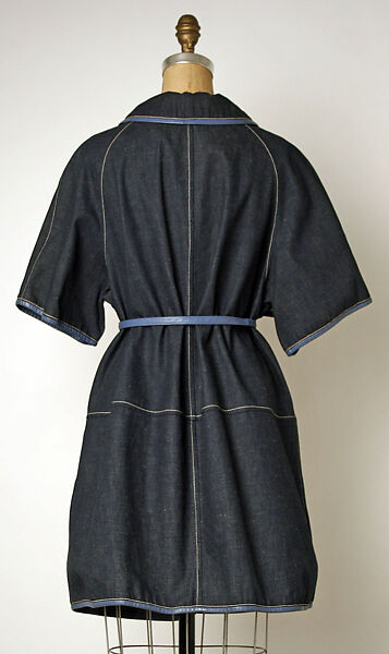 Coat, Bonnie Cashin (American, Oakland, California 1908–2000 New York), cotton, leather, American