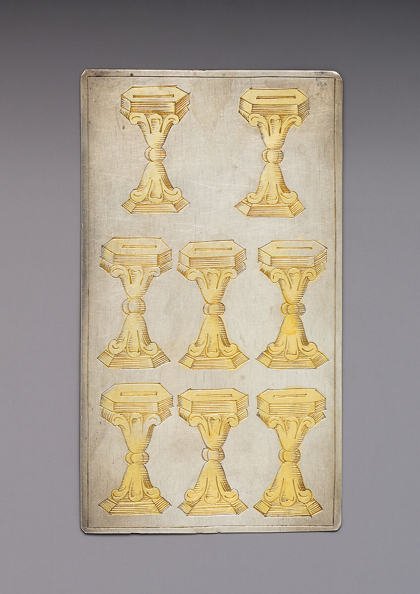Playing Cards, Michael Frömmer (German, born 1584, master 1612), Parcel-gilt silver, German, Augsburg