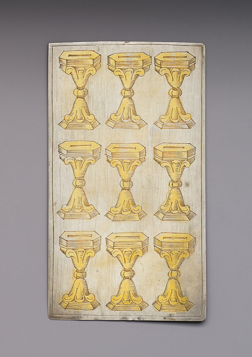 Playing Cards, Michael Frömmer (German, born 1584, master 1612), Parcel-gilt silver, German, Augsburg