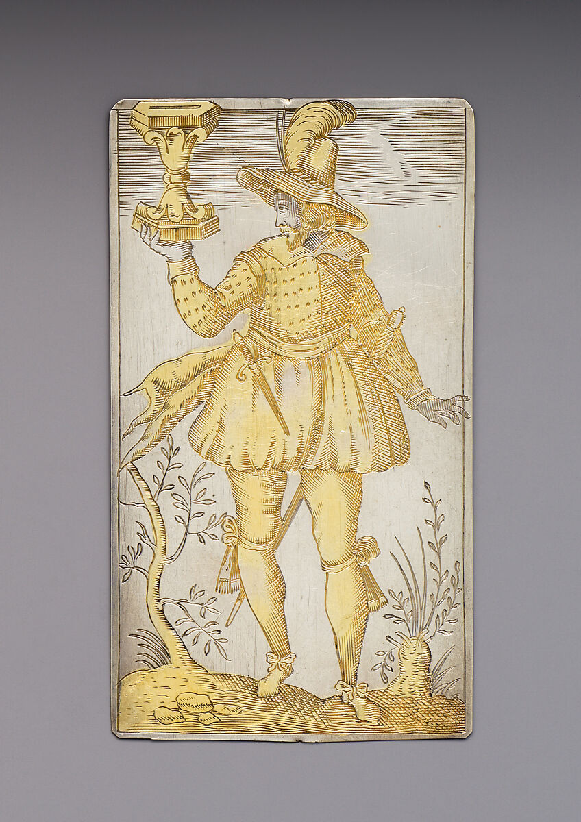 Playing Cards, Michael Frömmer (German, born 1584, master 1612), Parcel-gilt silver, German, Augsburg