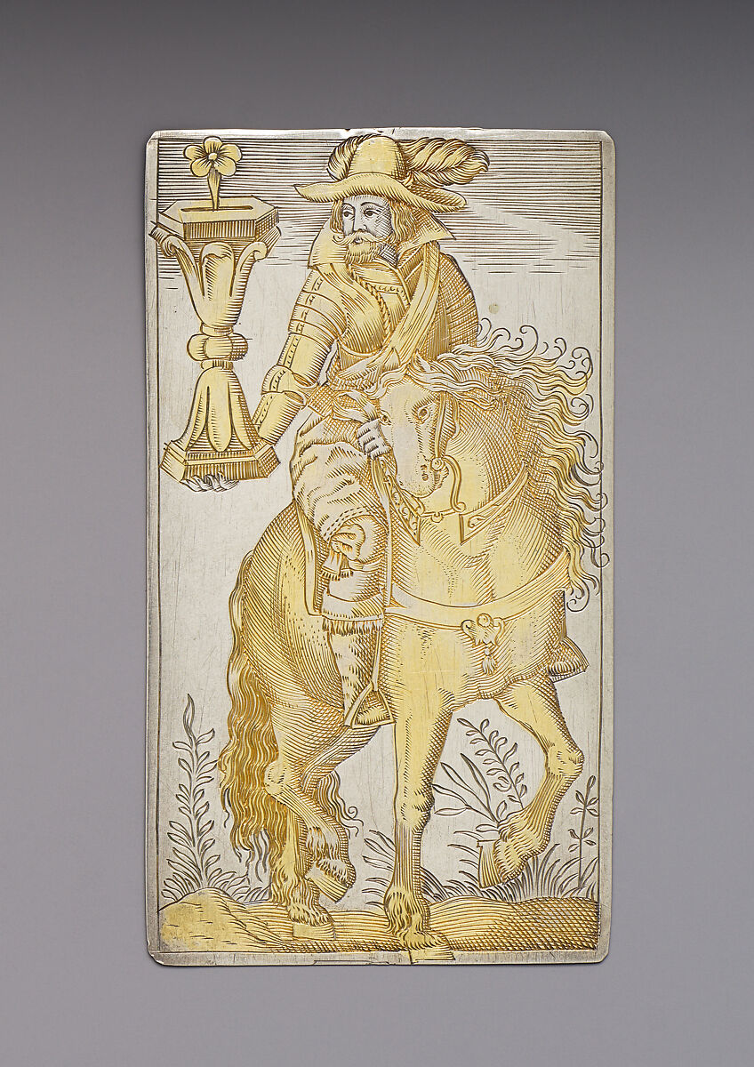 Playing Cards, Michael Frömmer (German, born 1584, master 1612), Parcel-gilt silver, German, Augsburg