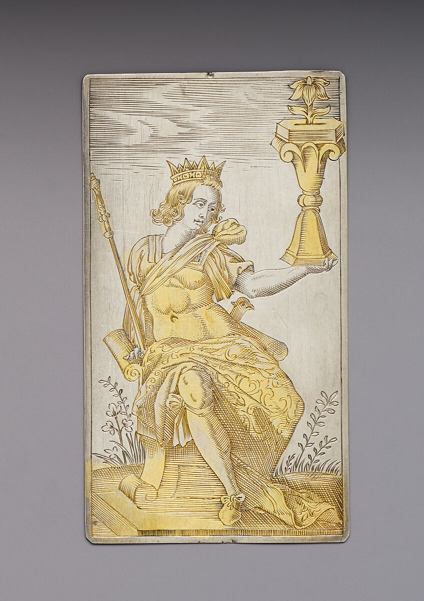 Playing Cards, Michael Frömmer (German, born 1584, master 1612), Parcel-gilt silver, German, Augsburg