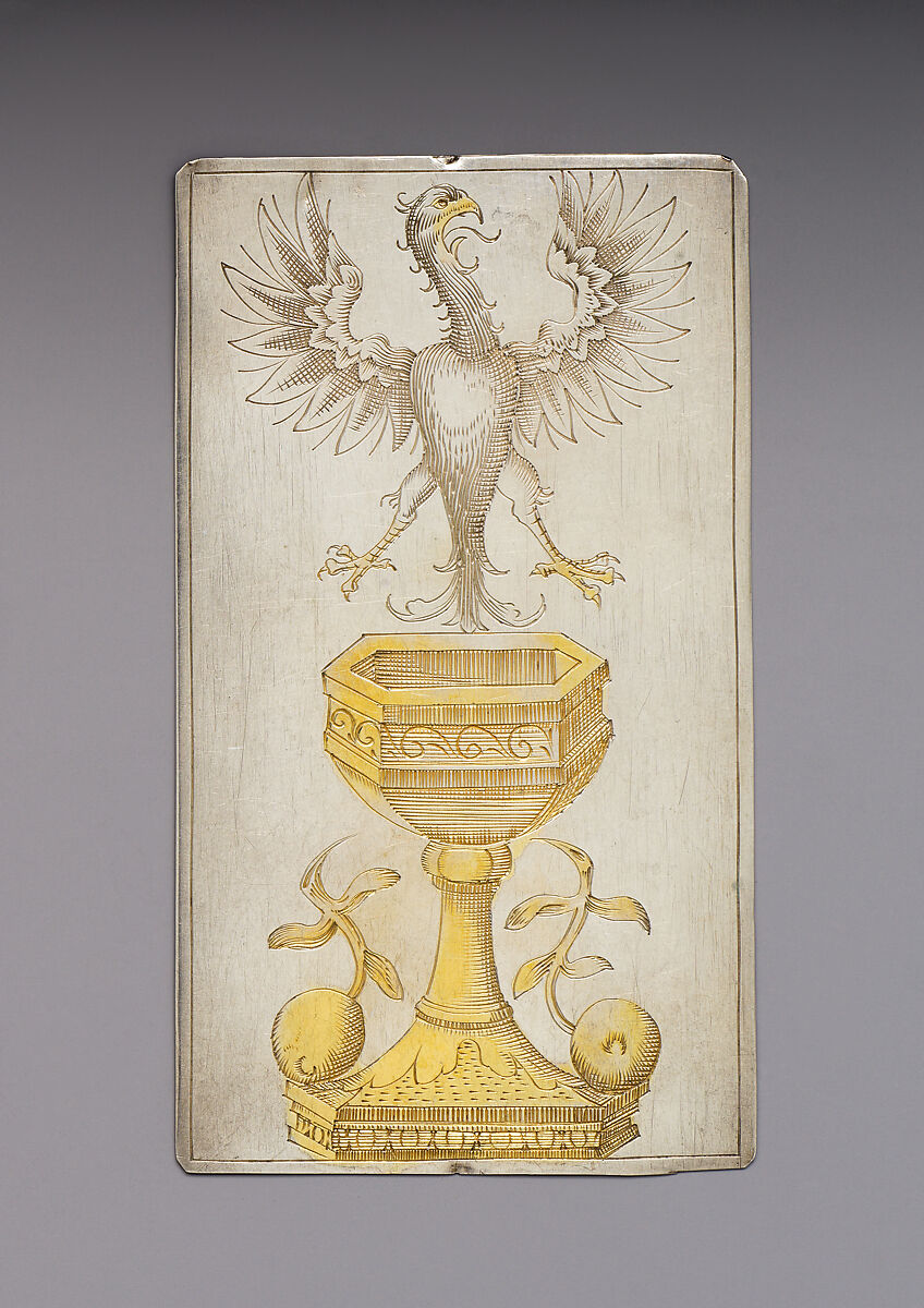 Playing Cards, Michael Frömmer (German, born 1584, master 1612), Parcel-gilt silver, German, Augsburg