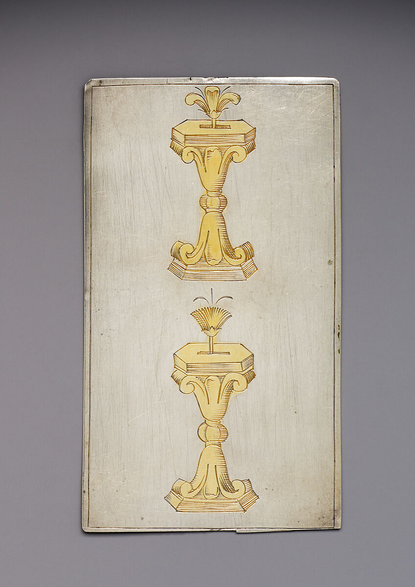 Playing Cards, Michael Frömmer (German, born 1584, master 1612), Parcel-gilt silver, German, Augsburg
