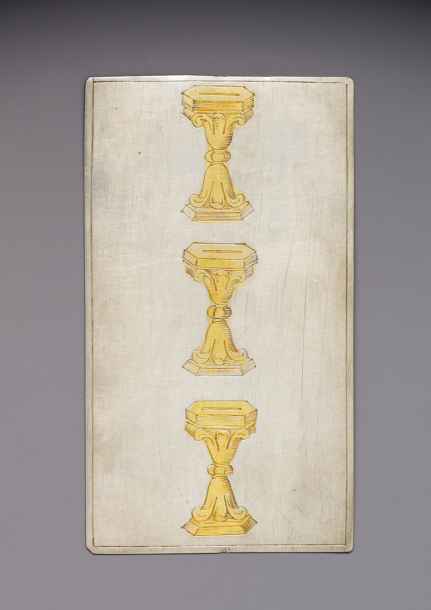 Playing Cards, Michael Frömmer (German, born 1584, master 1612), Parcel-gilt silver, German, Augsburg