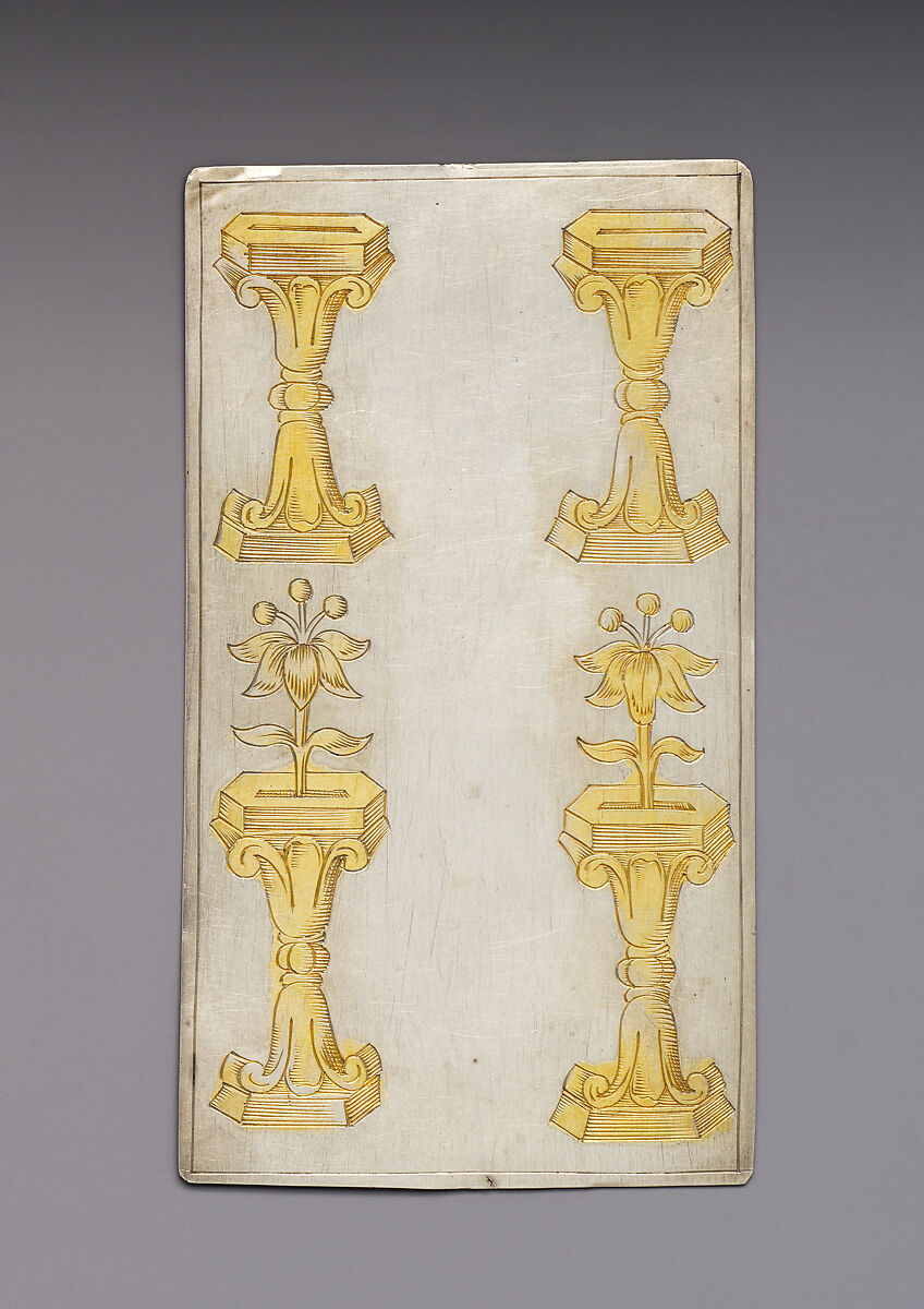 Playing Cards, Michael Frömmer (German, born 1584, master 1612), Parcel-gilt silver, German, Augsburg