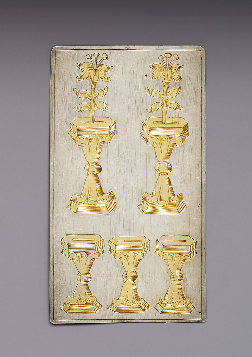 Playing Cards, Michael Frömmer (German, born 1584, master 1612), Parcel-gilt silver, German, Augsburg