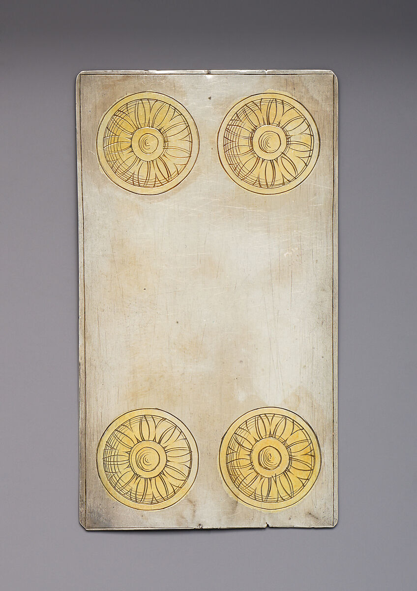 Playing Cards, Michael Frömmer (German, born 1584, master 1612), Parcel-gilt silver, German, Augsburg